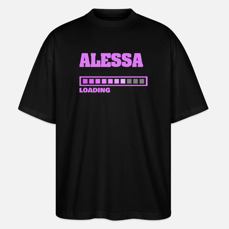 Alessa - Stanley/Stella Oversized Unisex Bio T-Shirt Blaster 2.0 - Schwarz