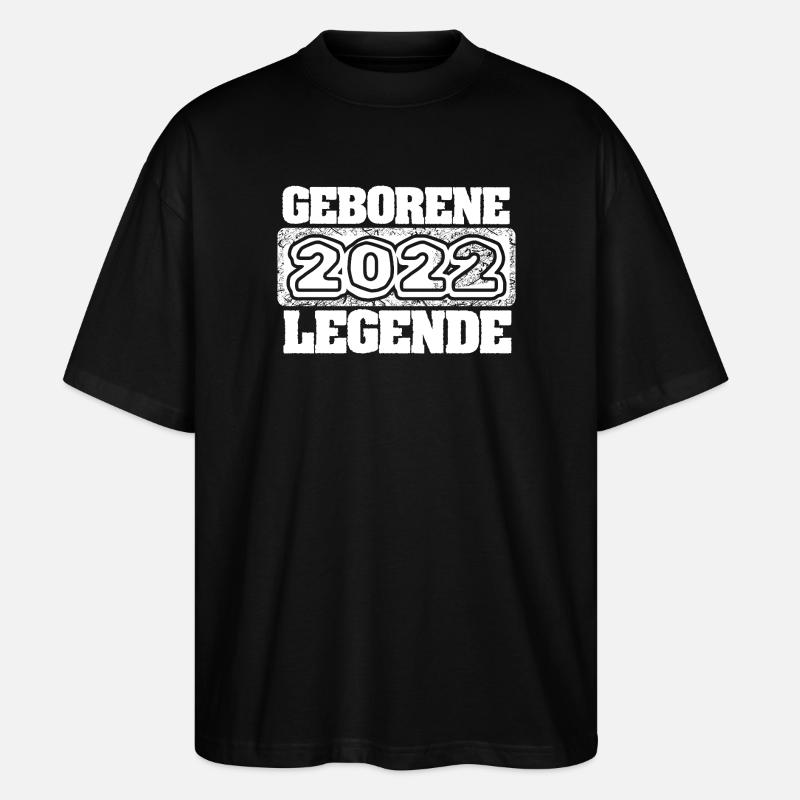 2022 - Stanley/Stella Oversized Unisex Bio T-Shirt Blaster 2.0 - Schwarz