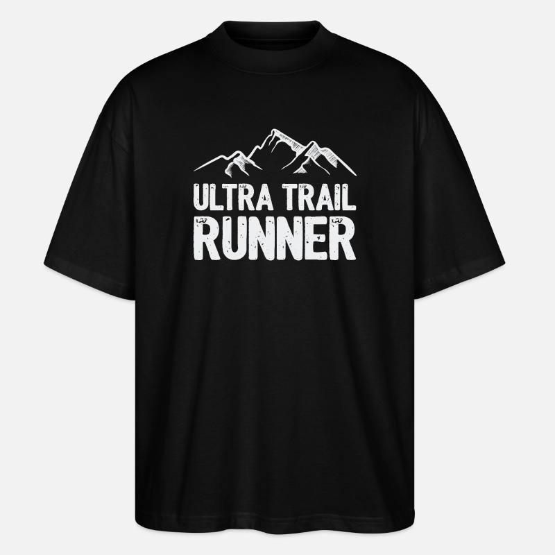 Ultra Trail Runner - Stanley/Stella Oversized Unisex Bio T-Shirt Blaster 2.0 - Schwarz