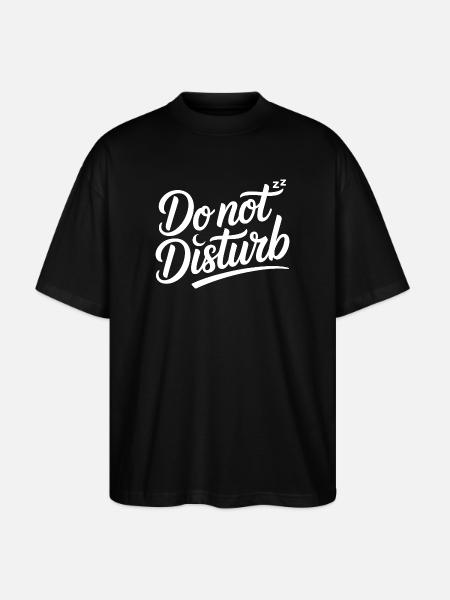 Do Not Disturb Sloth Anti Social - Stanley/Stella Oversized Unisex Organic T-shirt Blaster 2.0 - black