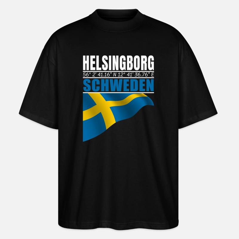 Helsingborg - Stanley/Stella Oversized Unisex Bio T-Shirt Blaster 2.0 - Schwarz