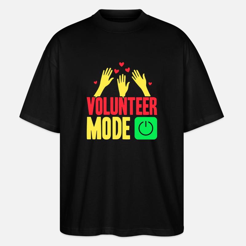 Mode d’appréciation des bénévoles sur Volunteer - T-shirt bio Blaster 2.0 coupe oversize Stanley/Stella Unisexe - noir