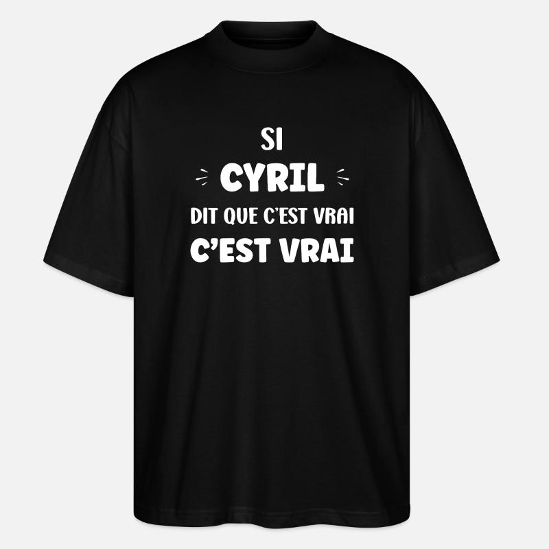CYRIL - Stanley/Stella Oversized Unisex Bio T-Shirt Blaster 2.0 - Schwarz