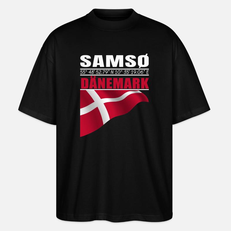 Samso - T-shirt bio Blaster 2.0 coupe oversize Stanley/Stella Unisexe - noir