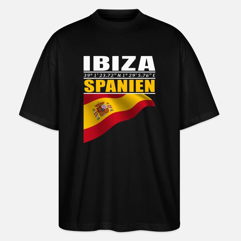 Ibiza - Stanley/Stella Oversized Unisex Bio T-Shirt Blaster 2.0 - Schwarz