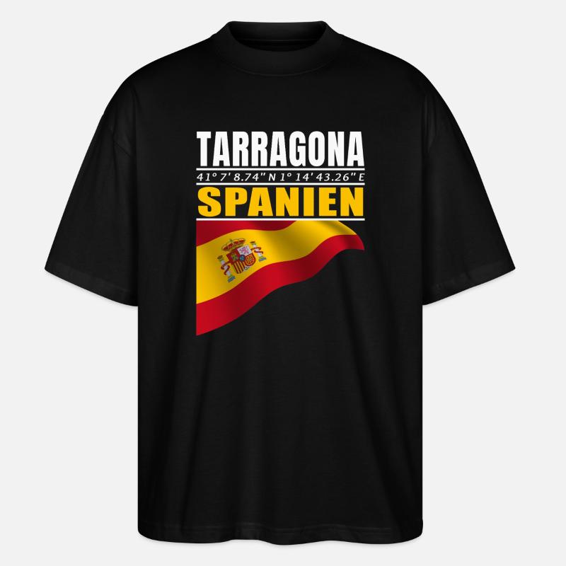 Tarragona - Stanley/Stella Oversized Unisex Bio T-Shirt Blaster 2.0 - Schwarz