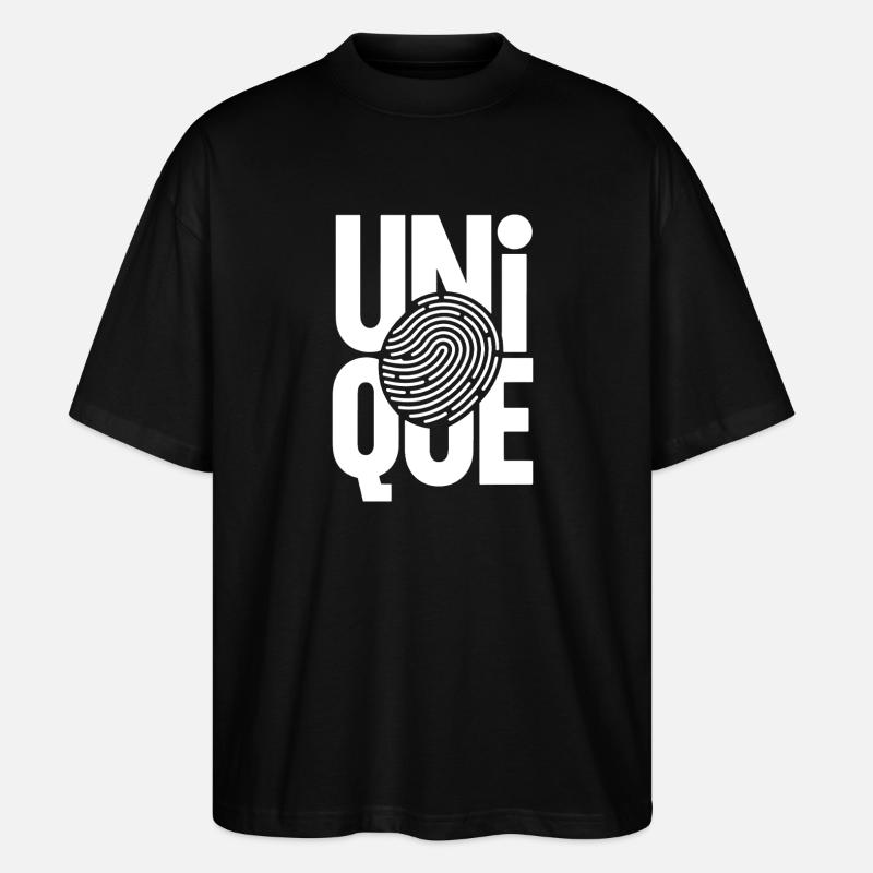 unique unique unique self-worth unique - Stanley/Stella Oversized Unisex Organic T-shirt Blaster 2.0 - black
