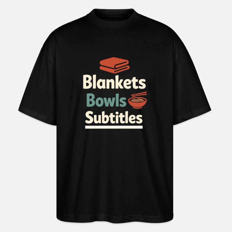 Anime-introvert Weeb Stubenhocker - Stanley/Stella Oversized Unisex Bio T-Shirt Blaster 2.0 - Schwarz