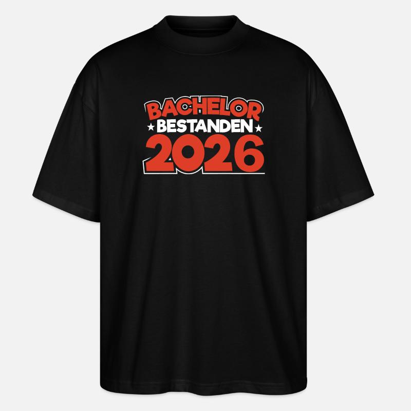 Licence 2026 Remise des diplômes - T-shirt bio Blaster 2.0 coupe oversize Stanley/Stella Unisexe - noir