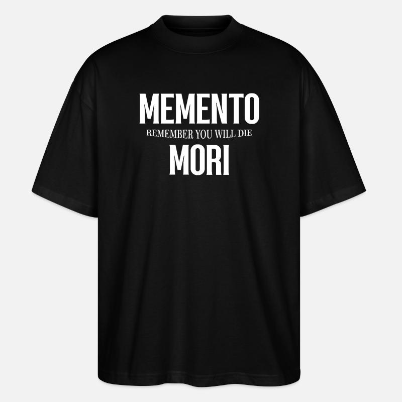 Gothic Memento Mori Design - Stanley/Stella Oversized Unisex Organic T-shirt Blaster 2.0 - black