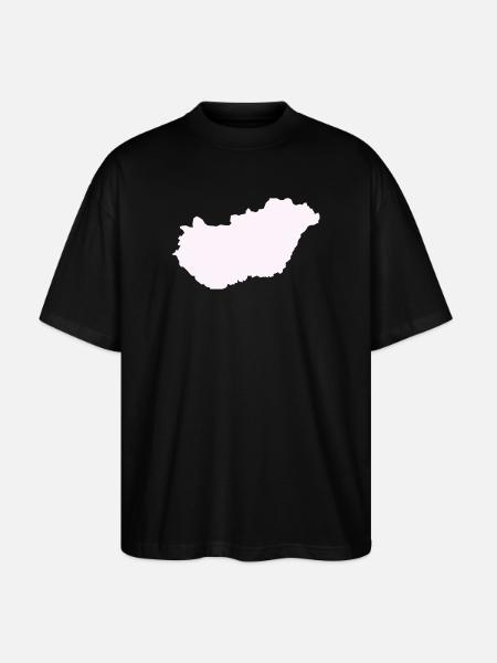 Hungary Country - Stanley/Stella Oversized Unisex Organic T-shirt Blaster 2.0 - black