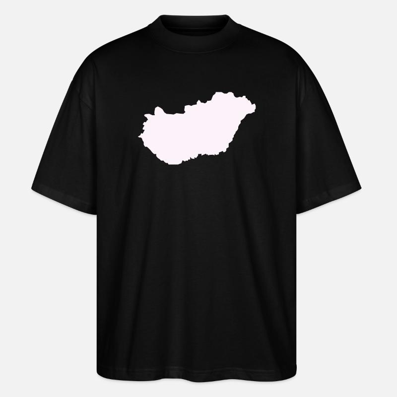 Ungarn Land - Stanley/Stella Oversized Unisex Bio T-Shirt Blaster 2.0 - Schwarz