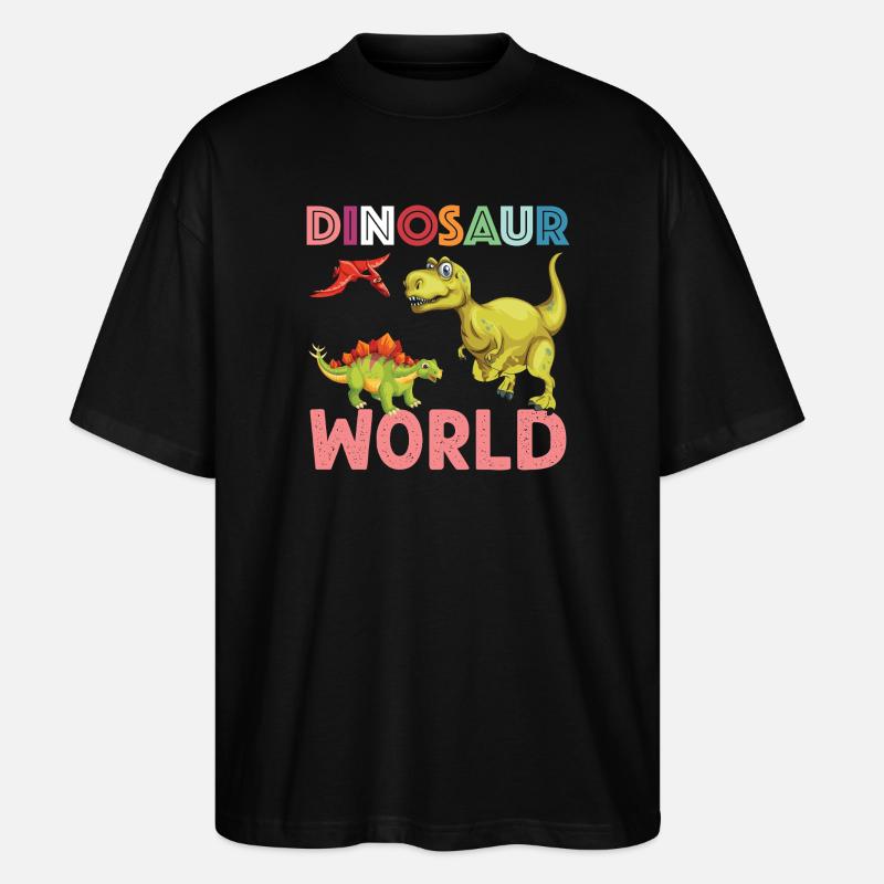 Dinosaur World nice - Stanley/Stella Oversized Unisex Bio T-Shirt Blaster 2.0 - Schwarz