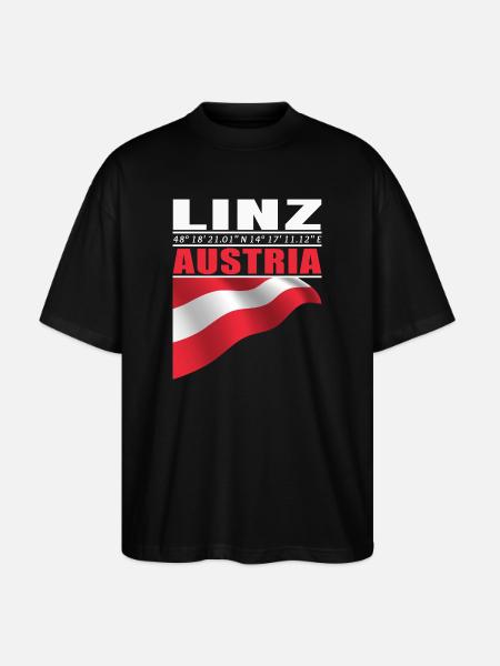 Linz - T-shirt bio Blaster 2.0 coupe oversize Stanley/Stella Unisexe - noir