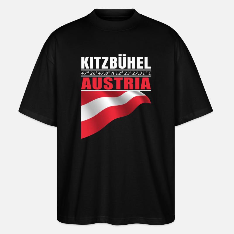 Kitzbühel - T-shirt bio Blaster 2.0 coupe oversize Stanley/Stella Unisexe - noir