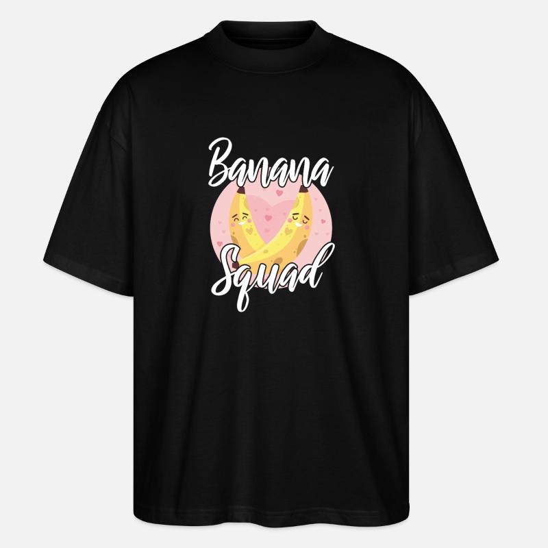 Banana Squad Kawaii - Stanley/Stella Oversized Unisex Bio T-Shirt Blaster 2.0 - Schwarz