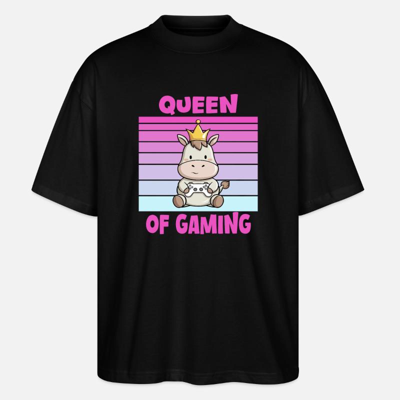 Game Queen Controller - Stanley/Stella Oversized Unisex Organic T-shirt Blaster 2.0 - black
