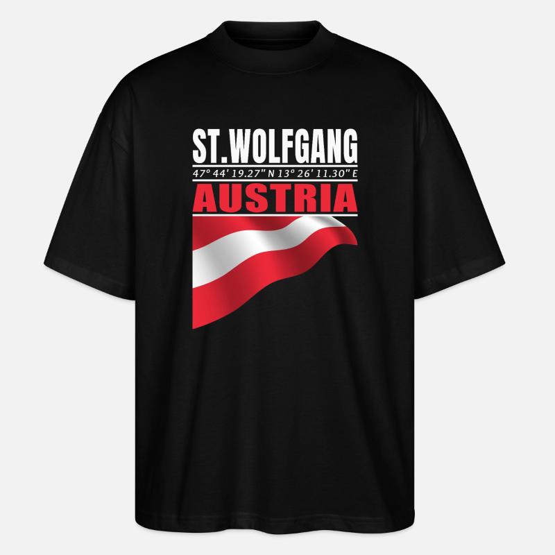 St. Wolfgang - Stanley/Stella Oversized Unisex Bio T-Shirt Blaster 2.0 - Schwarz