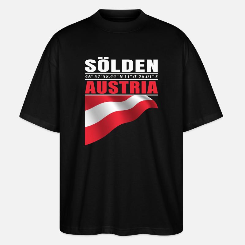 Sölden - Stanley/Stella Oversized Unisex Bio T-Shirt Blaster 2.0 - Schwarz