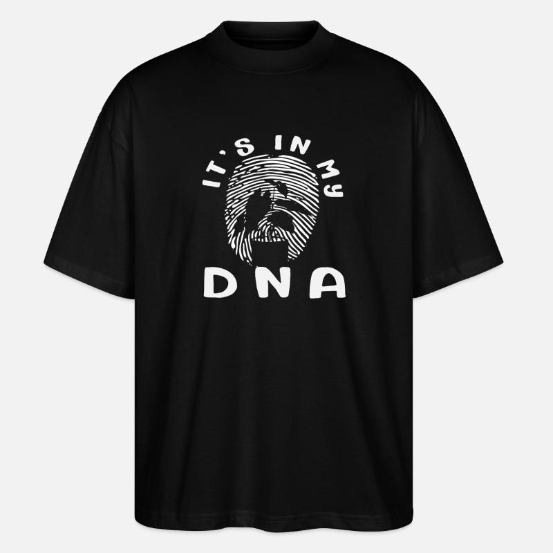Dans mon ADN plant lover - T-shirt bio Blaster 2.0 coupe oversize Stanley/Stella Unisexe - noir