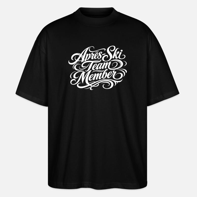 Apres Ski Team - Stanley/Stella Oversized Unisex Bio T-Shirt Blaster 2.0 - Schwarz