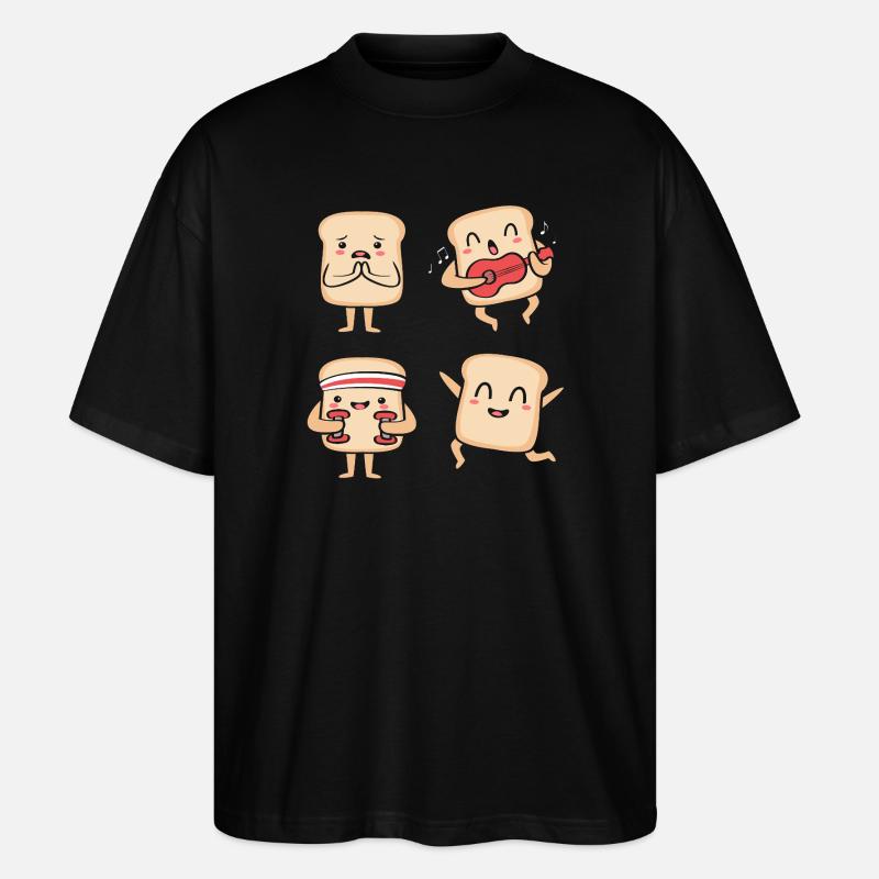 Bäcker Bäckerin Backen - Stanley/Stella Oversized Unisex Bio T-Shirt Blaster 2.0 - Schwarz