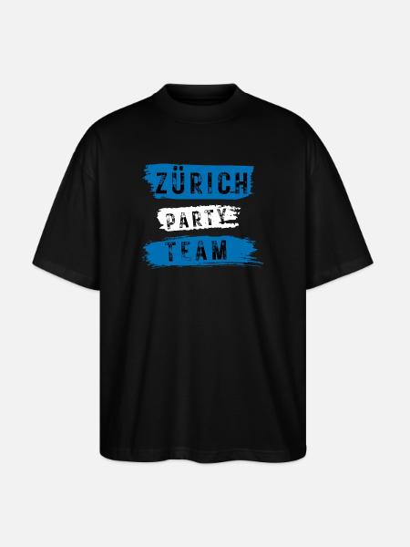 Zurich Party Team - Stanley/Stella Oversized Unisex Organic T-shirt Blaster 2.0 - black
