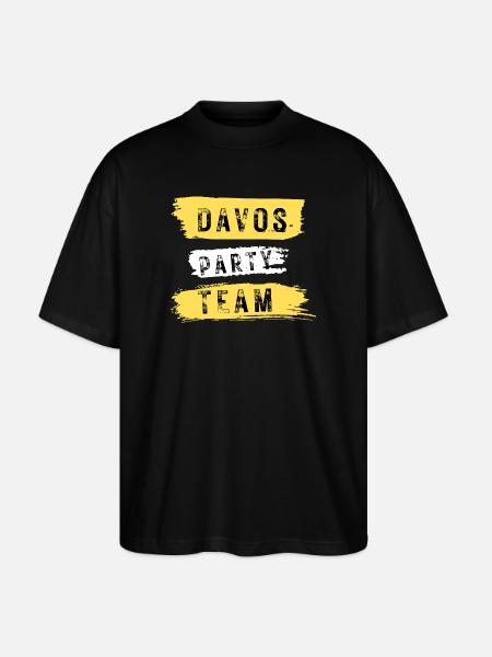 Davos Party Team Après Ski - Stanley/Stella Oversized Unisex Organic T-shirt Blaster 2.0 - black