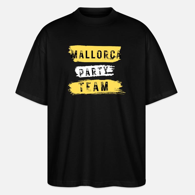 Mallorca Party Team - Stanley/Stella Oversized Unisex Bio T-Shirt Blaster 2.0 - Schwarz