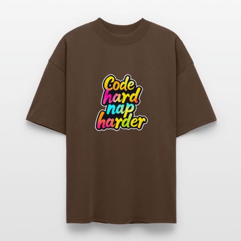 Code Hard Nap Harder Funny Programmer Tee T-shirt bio Blaster 2.0 coupe oversize Stanley/Stella Unisexe