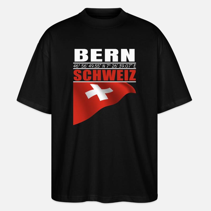 Bern - Stanley/Stella Oversized Unisex Bio T-Shirt Blaster 2.0 - Schwarz