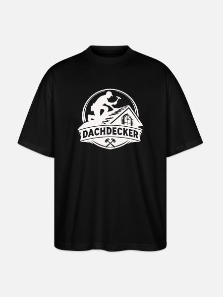 Roofer Craft Logo Motif - Stanley/Stella Oversized Unisex Organic T-shirt Blaster 2.0 - black