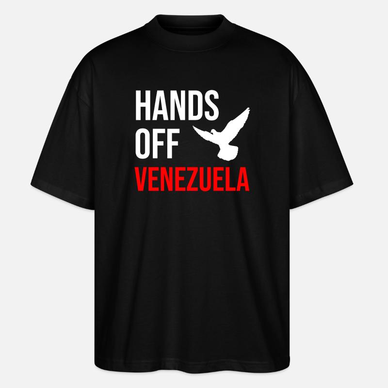 HANDS OFF VENEZUELA - Stanley/Stella Oversized Unisex Bio T-Shirt Blaster 2.0 - Schwarz
