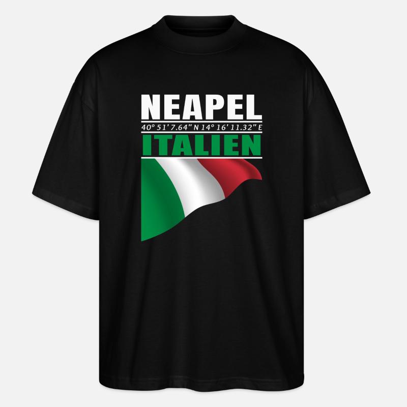Neapel - Stanley/Stella Oversized Unisex Bio T-Shirt Blaster 2.0 - Schwarz