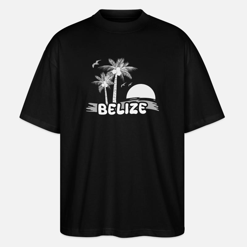 Strand Belize - Stanley/Stella Oversized Unisex Bio T-Shirt Blaster 2.0 - Schwarz