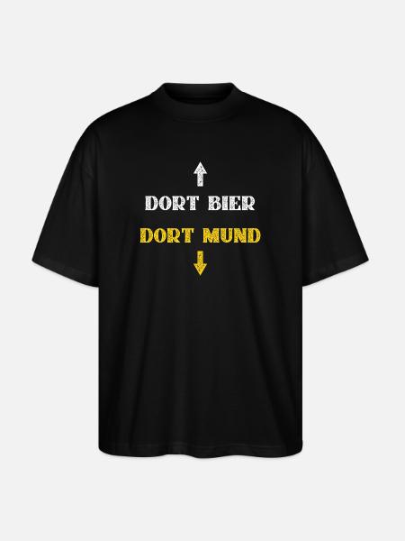 There beer there mouth - Stanley/Stella Oversized Unisex Organic T-shirt Blaster 2.0 - black