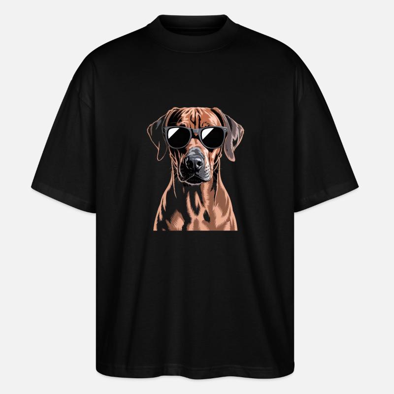 Rhodésian Ridgeback - T-shirt bio Blaster 2.0 coupe oversize Stanley/Stella Unisexe - noir