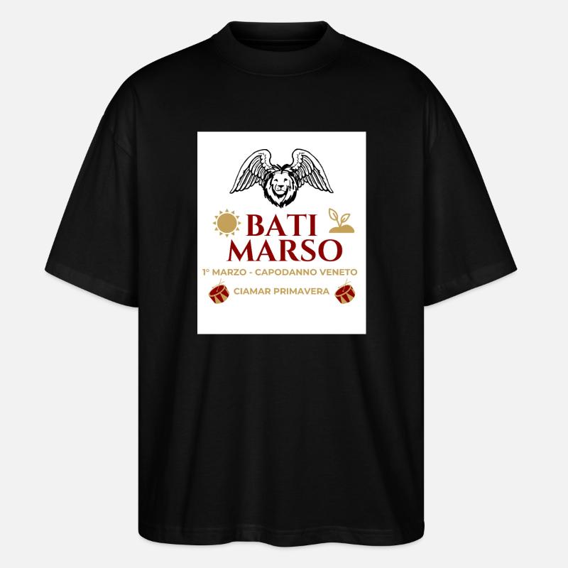 Bati Marso – Silvester-Veneto - Stanley/Stella Oversized Unisex Bio T-Shirt Blaster 2.0 - Schwarz