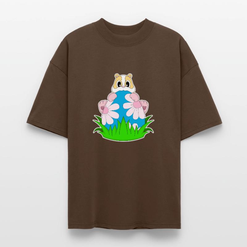 Hamster Easter Easter Egg Stanley/Stella Oversized Unisex Organic T-shirt Blaster 2.0