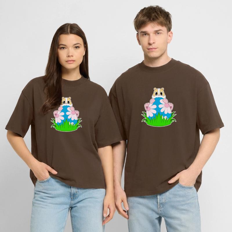 Hamster Easter Easter Egg Stanley/Stella Oversized Unisex Organic T-shirt Blaster 2.0
