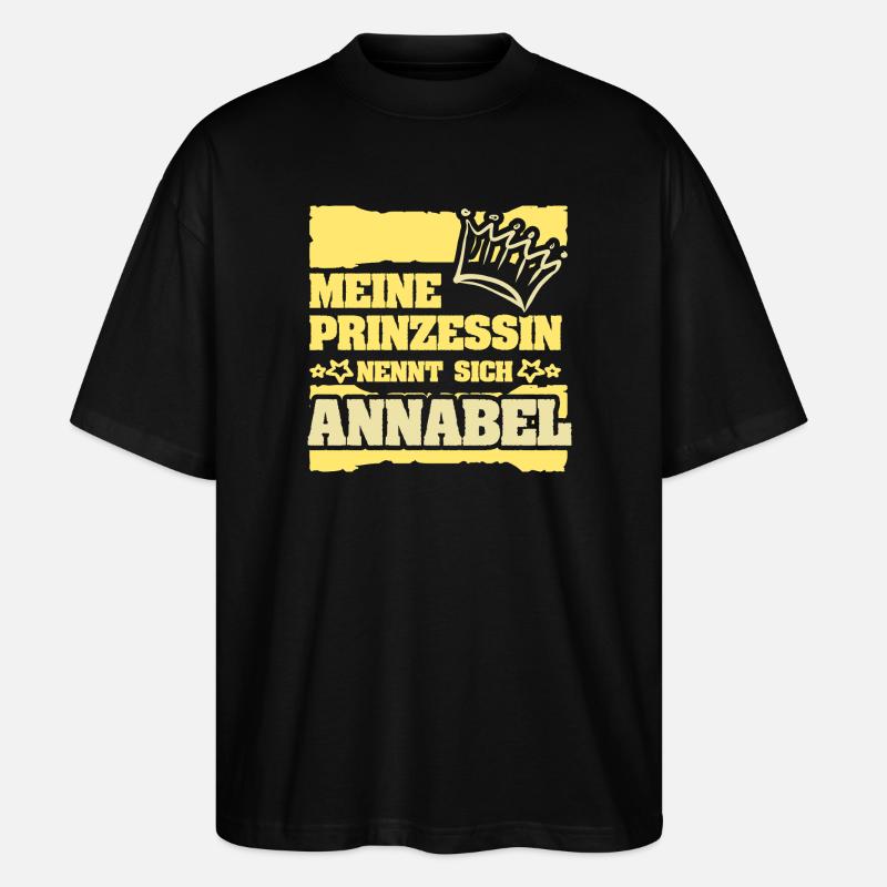 Gift for Annabel - Stanley/Stella Oversized Unisex Organic T-shirt Blaster 2.0 - black