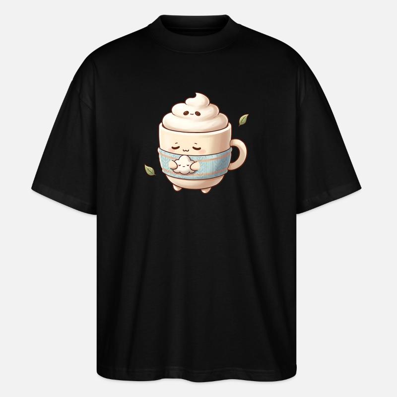Cozy Cloud Coffee Mug - Stanley/Stella Oversized Unisex Organic T-shirt Blaster 2.0 - black