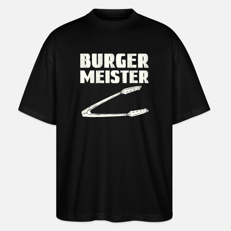 Burger Meister - Stanley/Stella Oversized Unisex Bio T-Shirt Blaster 2.0 - Schwarz