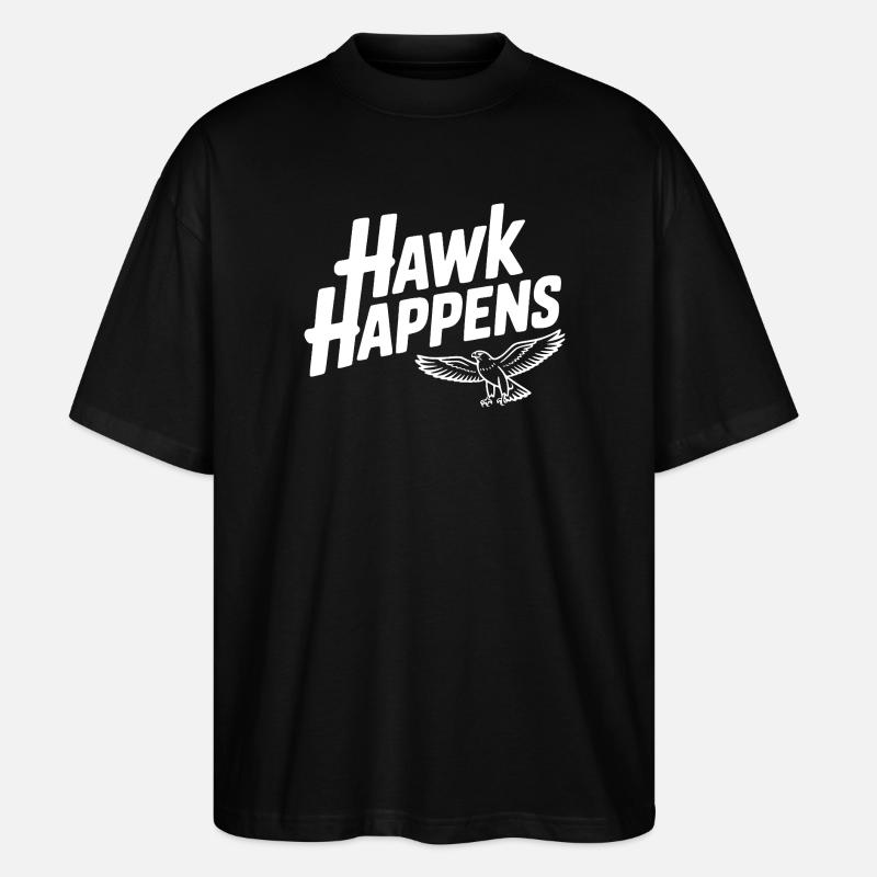 Hawk Happens - T-shirt bio Blaster 2.0 coupe oversize Stanley/Stella Unisexe - noir
