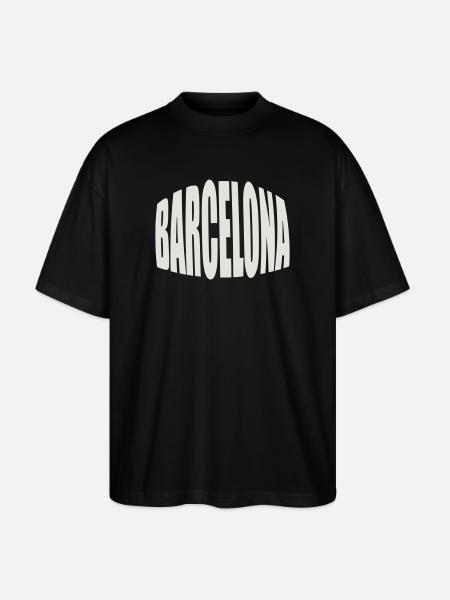 Barcelona Large Logo - Stanley/Stella Oversized Unisex Organic T-shirt Blaster 2.0 - black