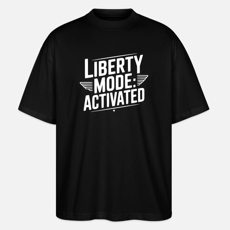 Mode Liberté : Activé - T-shirt bio Blaster 2.0 coupe oversize Stanley/Stella Unisexe - noir