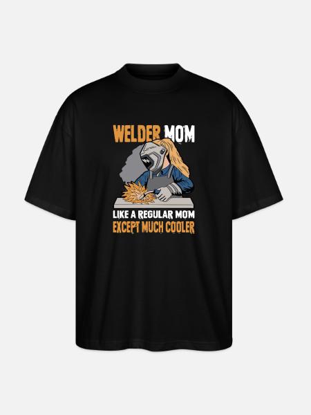 Schweißer Spruch Geschenke Für Metallbauer - Stanley/Stella Oversized Unisex Bio T-Shirt Blaster 2.0 - Schwarz
