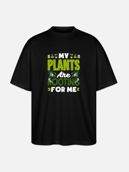 Mine planter hepper på mig Sjovt Ordspil - Stanley/Stella Oversize Unisex Øko T-shirt Blaster 2.0 - sort