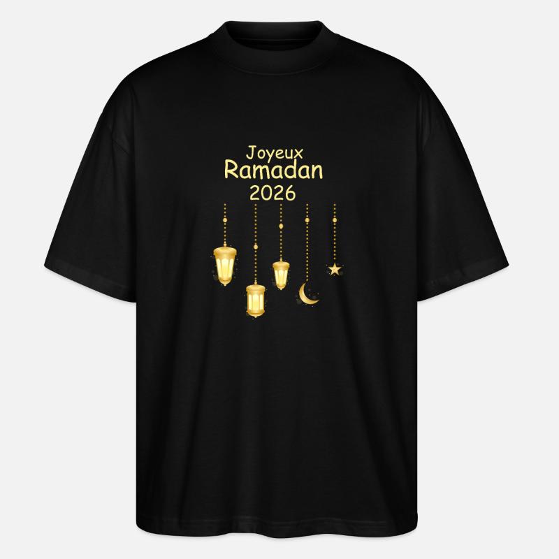 Happy Ramadan 2026 - Stanley/Stella Oversized Unisex Organic T-shirt Blaster 2.0 - black
