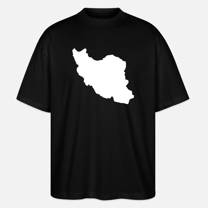 Iran Silhouette - Stanley/Stella Oversized Unisex Bio T-Shirt Blaster 2.0 - Schwarz